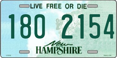 NH license plate 1802154