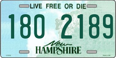 NH license plate 1802189