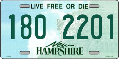 NH license plate 1802201