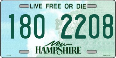 NH license plate 1802208