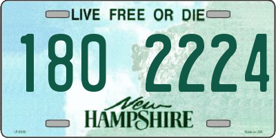 NH license plate 1802224
