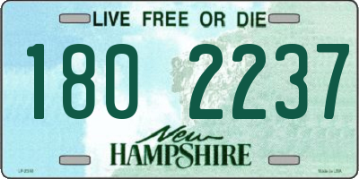NH license plate 1802237