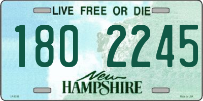 NH license plate 1802245