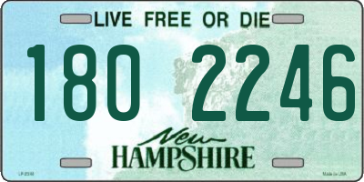 NH license plate 1802246