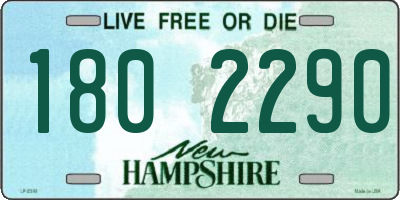 NH license plate 1802290