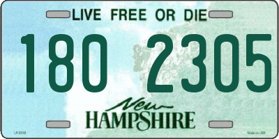 NH license plate 1802305