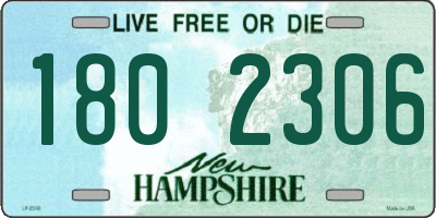NH license plate 1802306