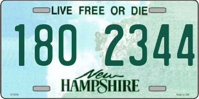 NH license plate 1802344