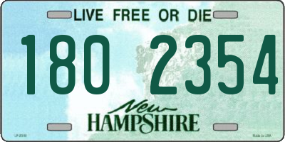 NH license plate 1802354
