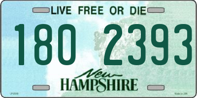 NH license plate 1802393
