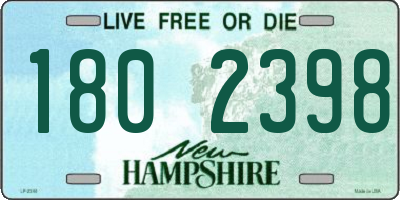 NH license plate 1802398
