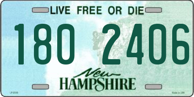 NH license plate 1802406