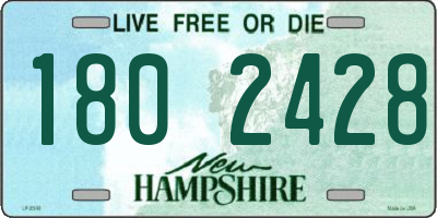 NH license plate 1802428