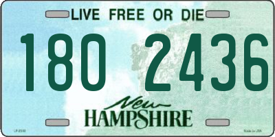NH license plate 1802436