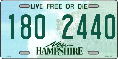 NH license plate 1802440
