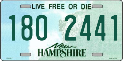 NH license plate 1802441