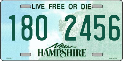 NH license plate 1802456