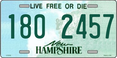 NH license plate 1802457