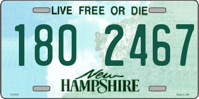 NH license plate 1802467