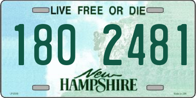 NH license plate 1802481