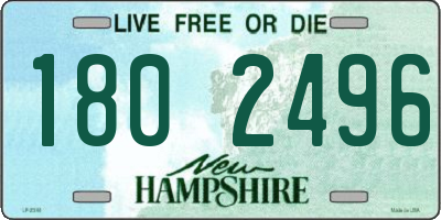 NH license plate 1802496