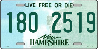 NH license plate 1802519