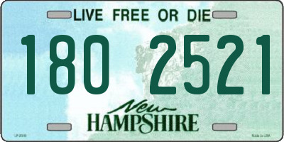 NH license plate 1802521