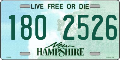 NH license plate 1802526