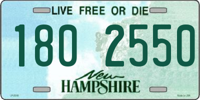 NH license plate 1802550