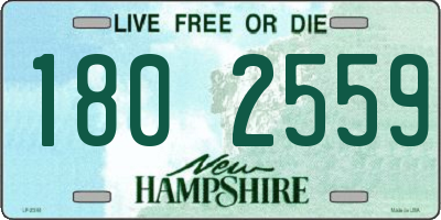 NH license plate 1802559