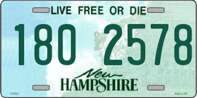 NH license plate 1802578