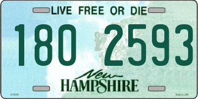 NH license plate 1802593