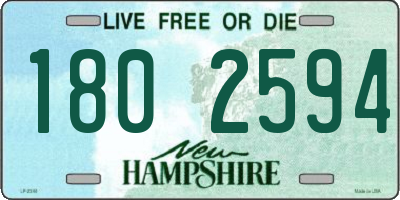 NH license plate 1802594