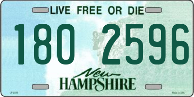 NH license plate 1802596
