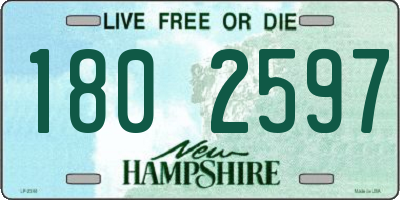 NH license plate 1802597