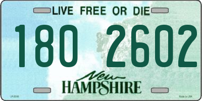 NH license plate 1802602