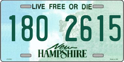 NH license plate 1802615