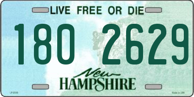 NH license plate 1802629