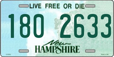 NH license plate 1802633