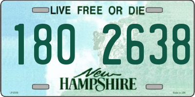 NH license plate 1802638