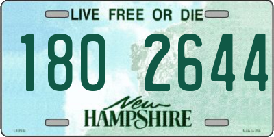 NH license plate 1802644