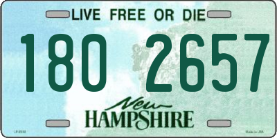 NH license plate 1802657
