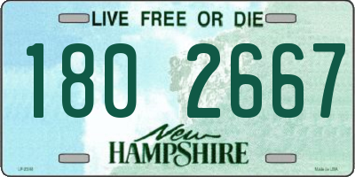 NH license plate 1802667