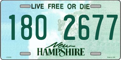 NH license plate 1802677
