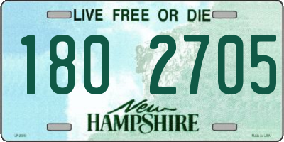 NH license plate 1802705