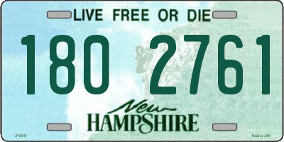NH license plate 1802761