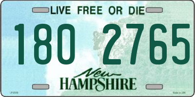 NH license plate 1802765