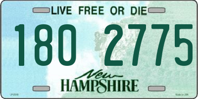 NH license plate 1802775