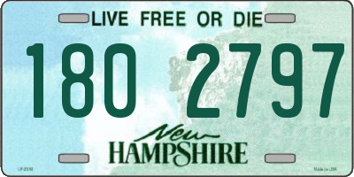 NH license plate 1802797