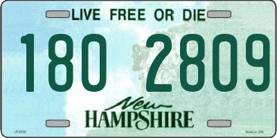 NH license plate 1802809